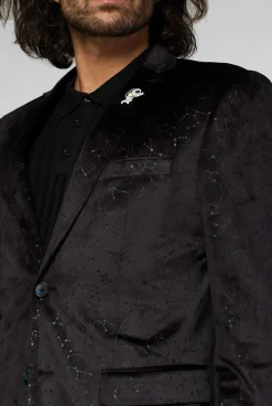 OppoSuits Outer Space - Constellations - Black|Heren Deluxe Blazers