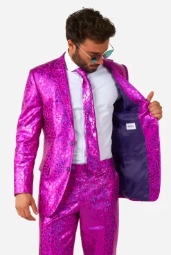 OppoSuits Peppy Pink|Heren Pride Pakken|Effen Gekleurde Pakken