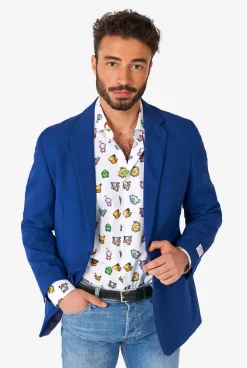 OppoSuits Pixel Pokémon|Heren Halloween Overhemden