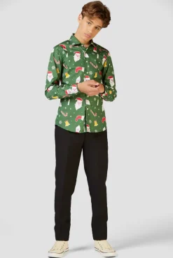 OppoSuits Santaboss| Casual Overhemden|Kerst Overhemden