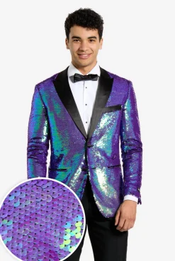OppoSuits Sapphire Sequins|Heren Examen Smokings|Kerst Smokings