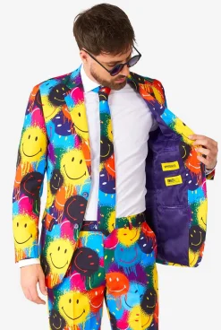 OppoSuits Smiley® Drip|Heren Halloweenpakken|Trouwpakken