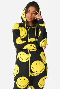 OppoSuits Smiley Original®|DAMES Effen Gekleurde Onesies|Onesies Met Print