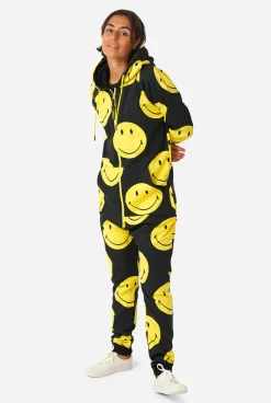 OppoSuits Smiley Original®|DAMES Effen Gekleurde Onesies|Onesies Met Print
