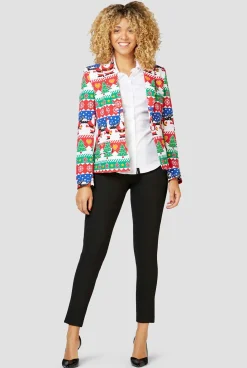 OppoSuits Snazzy Santa|DAMES Party Blazers|Kerstblazers