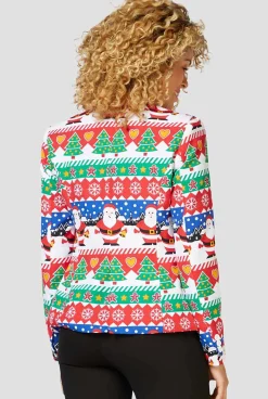 OppoSuits Snazzy Santa|DAMES Party Blazers|Kerstblazers