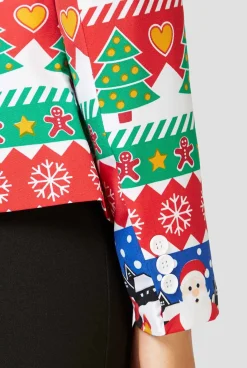 OppoSuits Snazzy Santa|DAMES Party Blazers|Kerstblazers