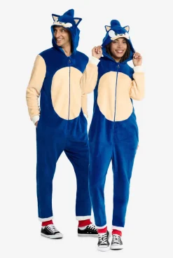 OppoSuits Sonic the Hedgehog™|DAMES Karakter Onesies|Effen Gekleurde Onesies