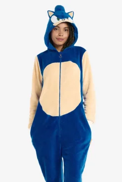 OppoSuits Sonic the Hedgehog™|DAMES Karakter Onesies|Effen Gekleurde Onesies
