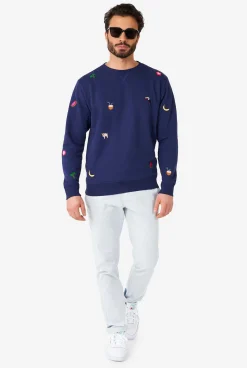 OppoSuits Summer Icons - Navy|Heren Deluxe Sweaters