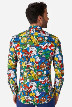 OppoSuits Super Mario™|Heren Halloween Overhemden|Casual Overhemden
