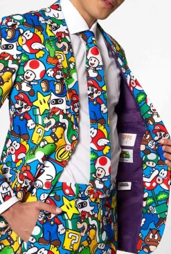 OppoSuits Super Mario™|Heren Halloweenpakken|Vrijgezellenfeest Pakken