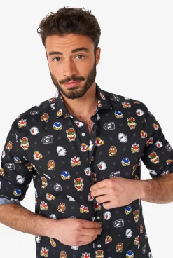 OppoSuits Super Mario™ Bad Guys|Heren Halloween Overhemden|Casual Overhemden