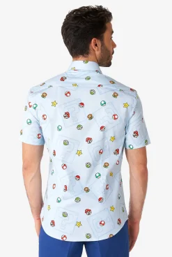 OppoSuits Super Mario™ Icons|Heren Halloween Overhemden|Zomer Overhemden