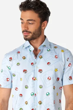 OppoSuits Super Mario™ Icons|Heren Halloween Overhemden|Zomer Overhemden