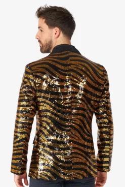 OppoSuits Tiger Royale|Heren Pailletten Blazers