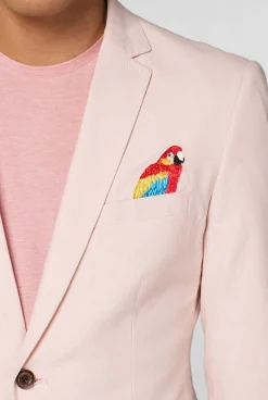 OppoSuits Tropical - Birdie - Soft Pink|Heren Deluxe Blazers|Zomer Blazers