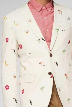 OppoSuits Tropical - Summer Icons - Off White|Heren Zomer Blazers|Deluxe Blazers
