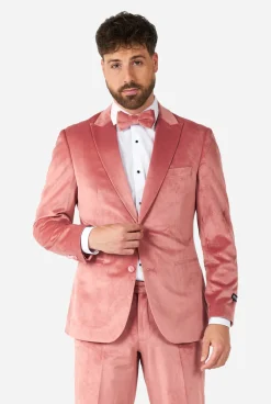 OppoSuits Vintage Pink Velvet|Heren Kerst Smokings