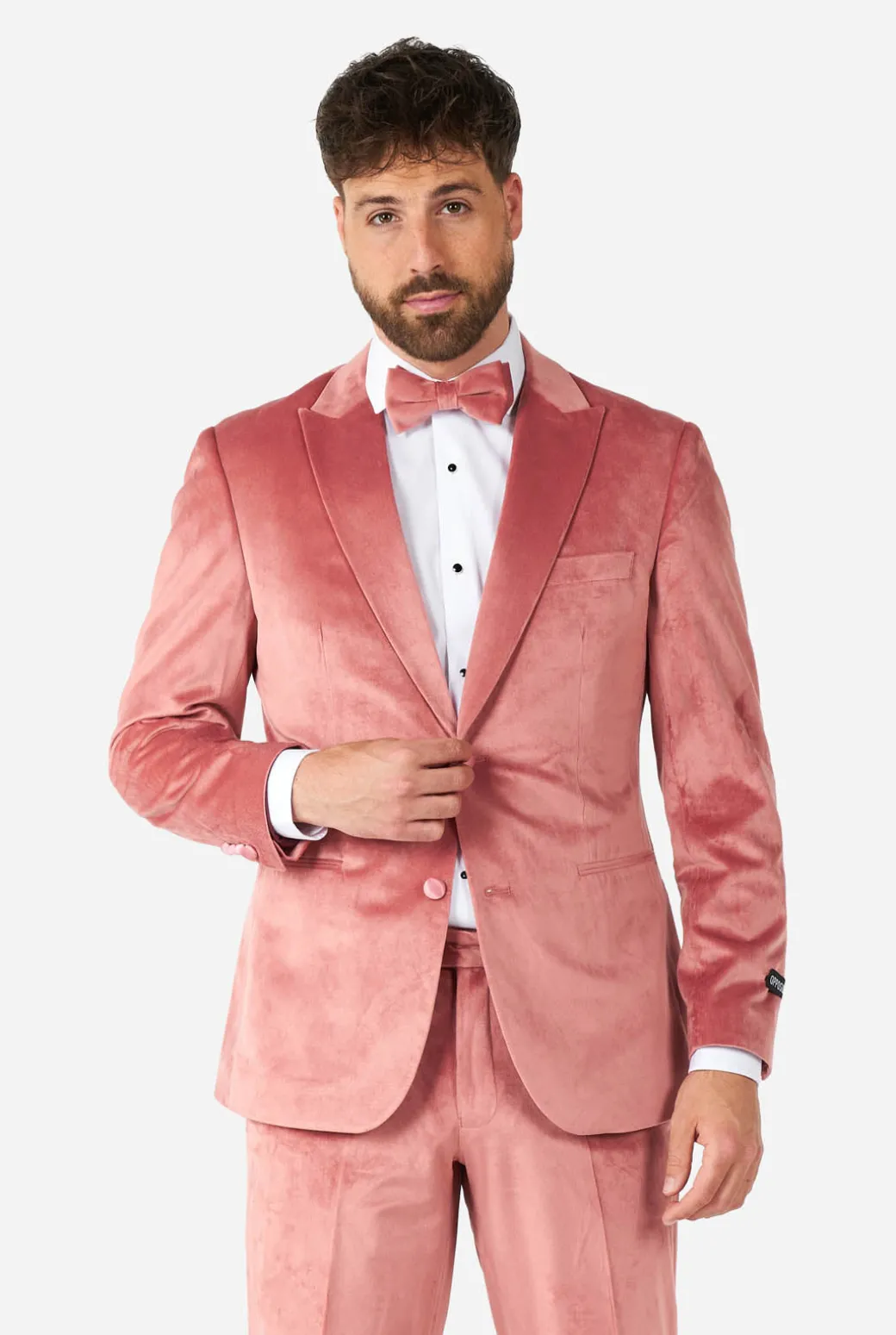 OppoSuits Vintage Pink Velvet|Heren Kerst Smokings