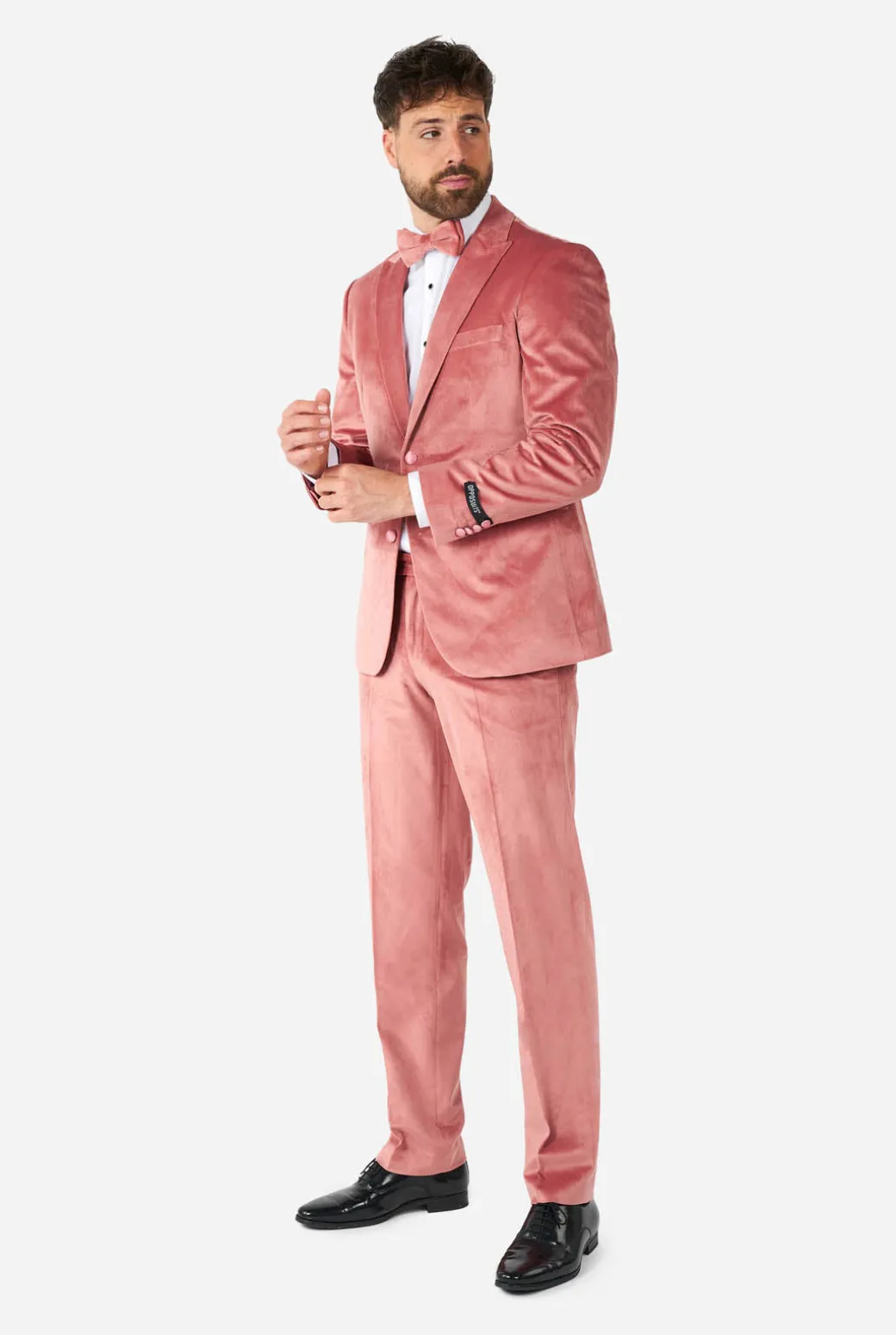 OppoSuits Vintage Pink Velvet|Heren Kerst Smokings