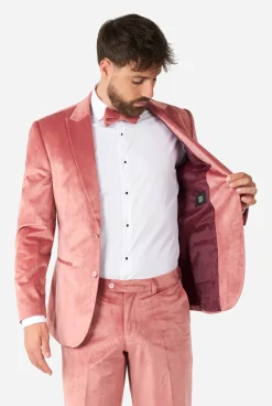OppoSuits Vintage Pink Velvet|Heren Kerst Smokings