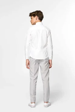 OppoSuits White Knight| Effen Gekleurde Overhemden