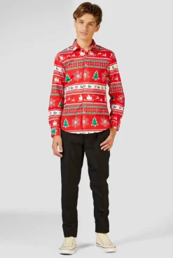 OppoSuits Winter Wonderland| Casual Overhemden|Kerst Overhemden