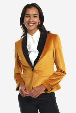 OppoSuits Womens Dinner Jacket - Gold|DAMES Kerstblazers|Dinner Jackets