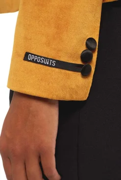 OppoSuits Womens Dinner Jacket - Gold|DAMES Kerstblazers|Dinner Jackets