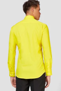OppoSuits Yellow Fellow|Heren Effen Gekleurde Overhemden